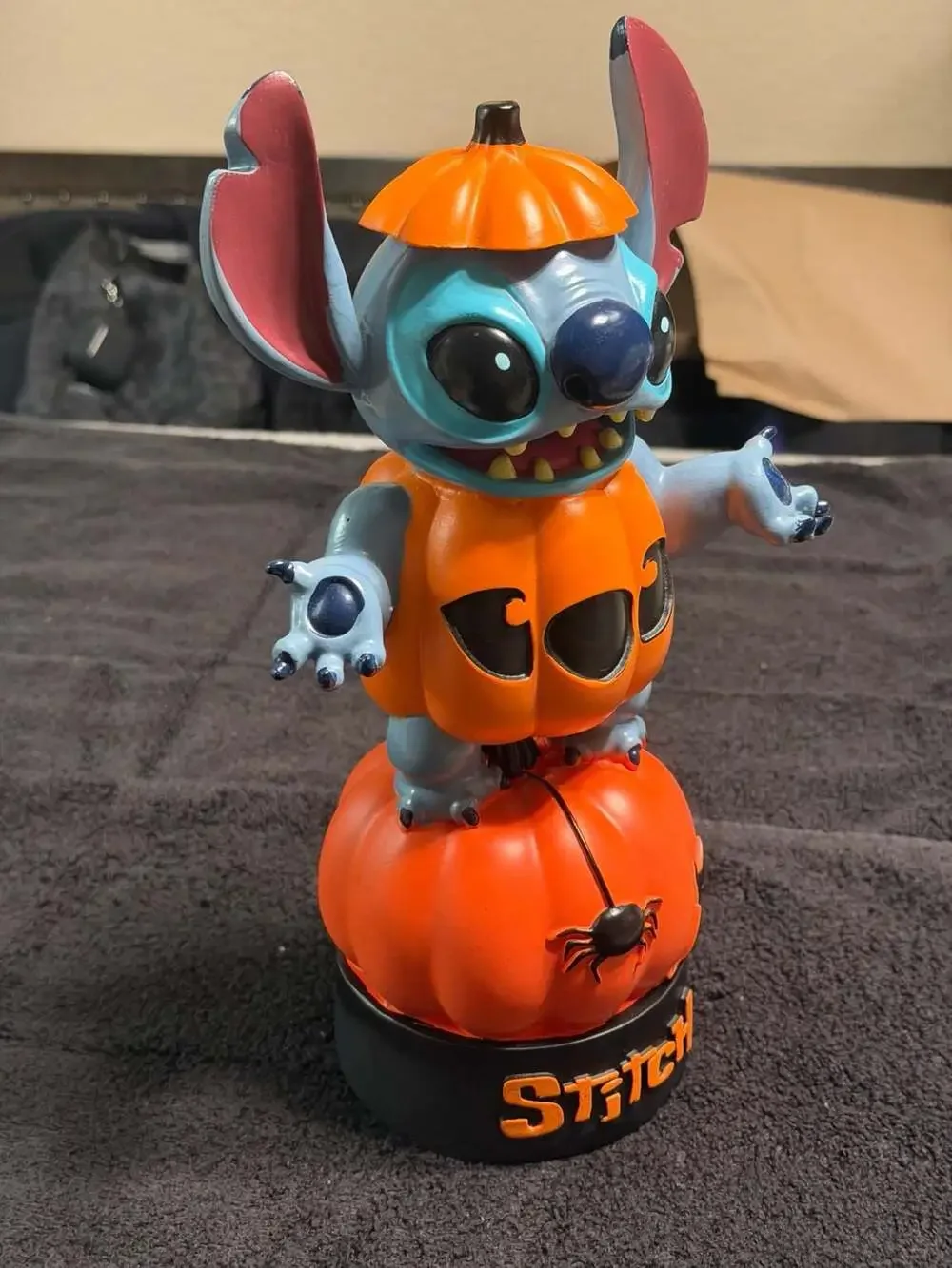Disney Stitch in Pumpkin Costume Halloween Resin Figure Statue
